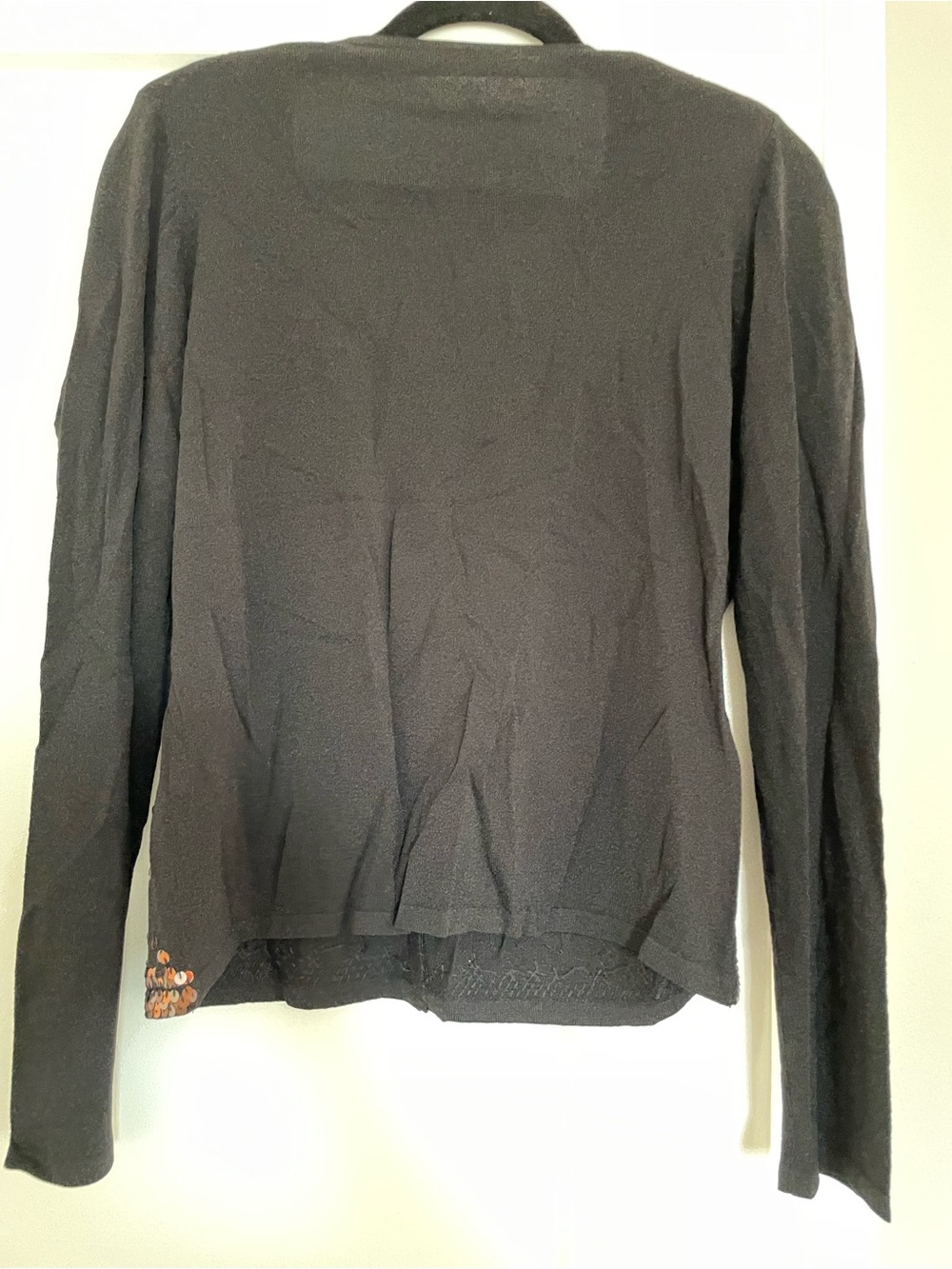 Marks & Spencer Black V-Neck Cardigan with Copper Sequins - Picture 8 of 8